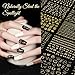 60 Sheets Cute Nail Stickers for Nail Art Design, Gold & Flower Nail Stickers for Women Girls, Deco Beauty Stickers Decals Strips Accessories