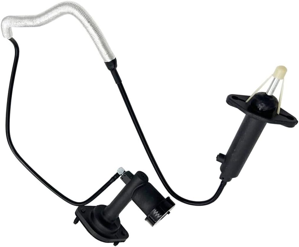 ClutchMaxPRO Pre-Filled Pre-Bled Clutch Master Slave Cylinder Assembly Compatible with 2005 2006 Jeep Wrangler TJ V4 2.5L V6 4.0L (PS0119-5)