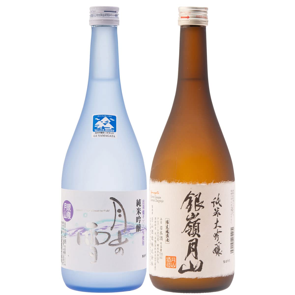 Amazon.co.jp: 月山酒造 銀嶺月山 受賞記念セット 2種 詰合せ 月山の雪