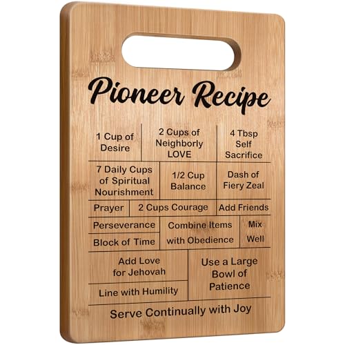Image of JW Pioneer Gifts 2026, Jehovah Witness Gifts Idea, JW Gifts for JW Jehovah's Witnesses JW Pioneer Convention Kids Women Men, Pioneer Recipe Cutting Board
