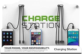 Wall Mounted Cell Phone Charging Station with 8 Ports