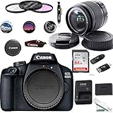 EOS 4000D Digital Camera with EF-S 18-55MM F/3.5-5.6 III Lens + Basic Accessories Bundle...