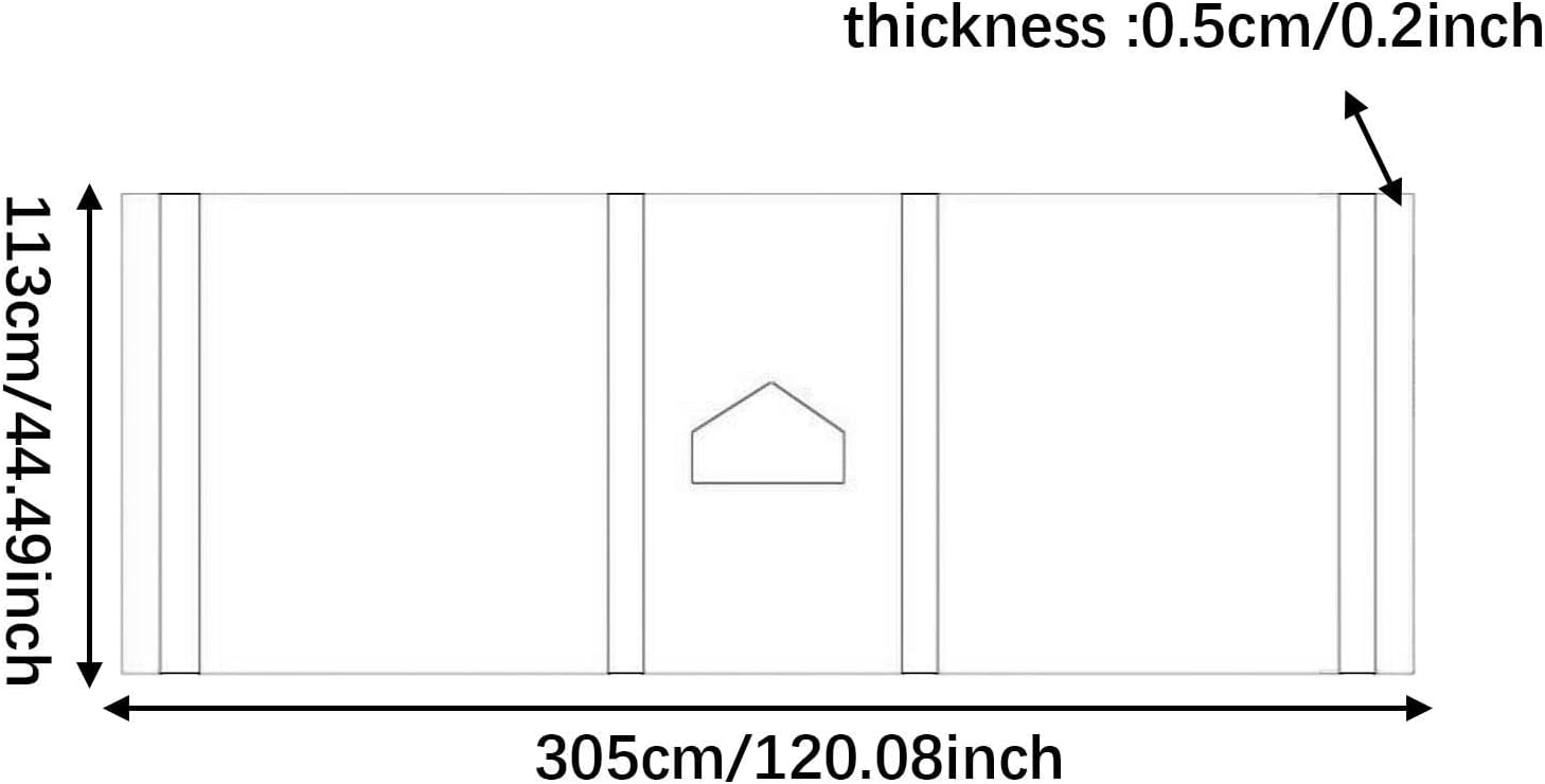 Colaxi Baseball and Softball Hitting Mat Wear Resistant for Batting Stance Practice 10 x 3.7 ft for Men Women Family Kids Adults