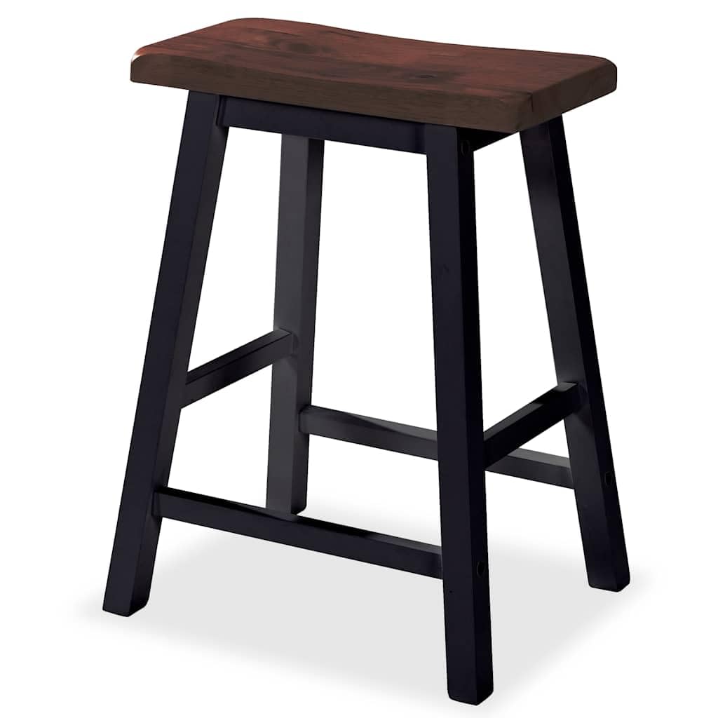 Juego de bar de 3 piezas de MDF negro, mesa de bar y 2 taburetes, con estantes para comedor, cocina, diseño que ahorra espacio, comodidad para familia e invitados