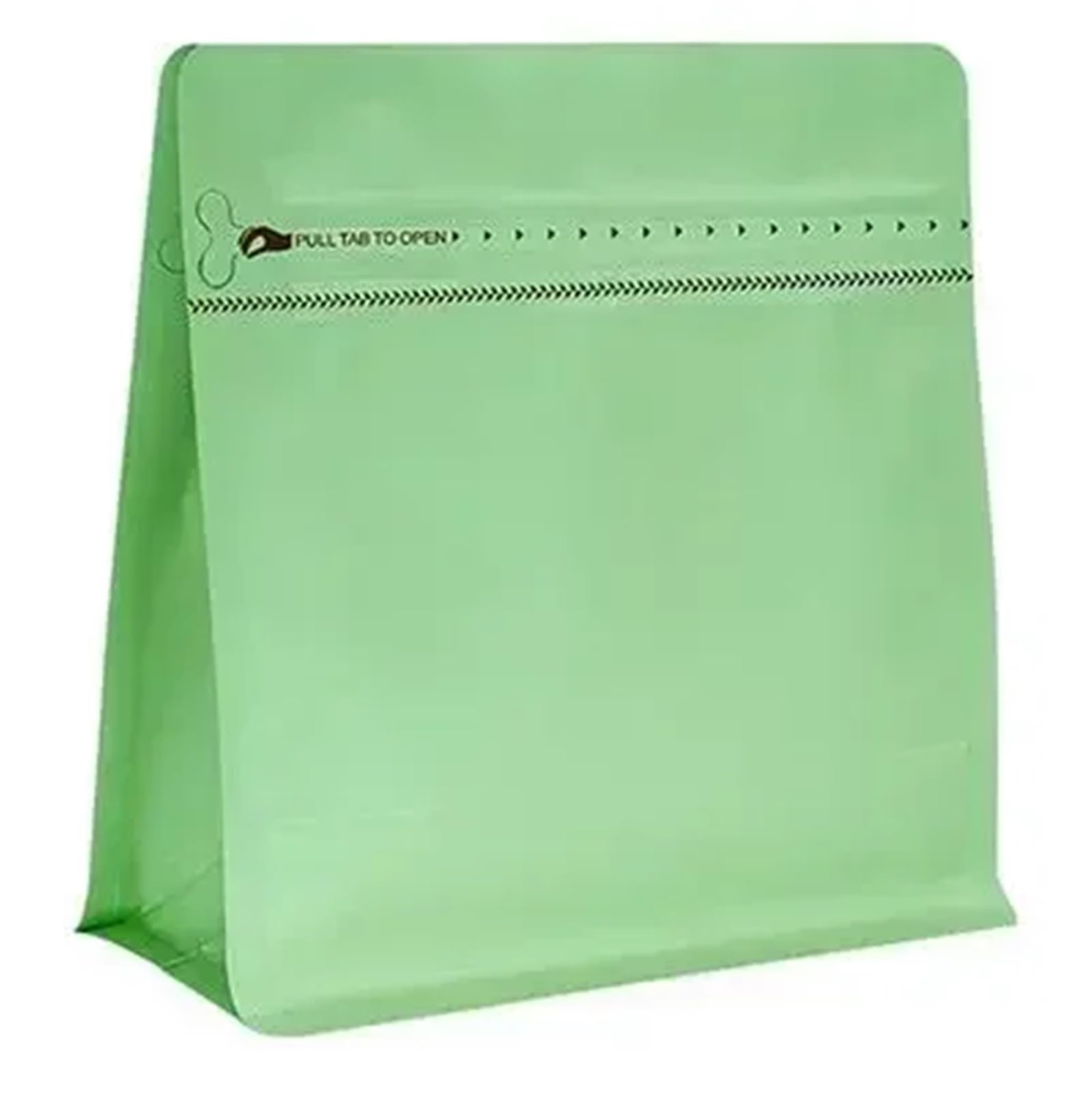Coffee Bags With Valve 50pcs Heat Sealable Matt Mylar Aluminum Foil Pouches Flat Bottom Ziplock Tea Ground Coffee Valve Packaging Bag(Green,With valve 150g)