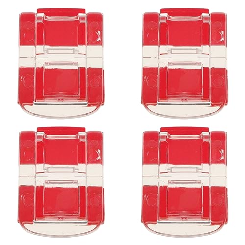 LUORNG 4PCS Clear Acrylic Lock Hasp Buckles Mini Hinge Hasp Clear Box Hinge Latch Hasp Lock Mini Acrylic Clasp Hasp Latch