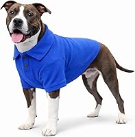 Vista 13 de lovelonglong Polo básico para perro, de algodón de primera calidad, camisetas polo para perros grandes, medianos y pequeños, con cuello de dos Blanco
