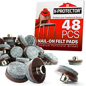 Nail On Felt Pads X-Protector - 48 Felt Furniture Pads 1