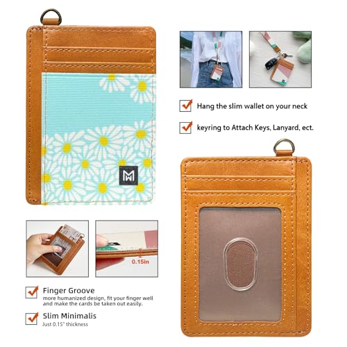 Image of Credit Card Holder Wallet for Women Slim Minimalist Wallet RFID Blocking PU Leather Wallets Elastic Front Pocket Wallet for Women