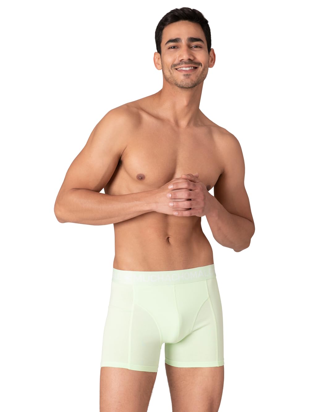 Muchachomalo Hombre Bóxer 6-Pack, Liso, Algodón, Cinturilla Elástica