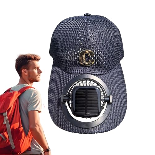Casquette de baseball avec ventilateur chapeau maille respirant femmes