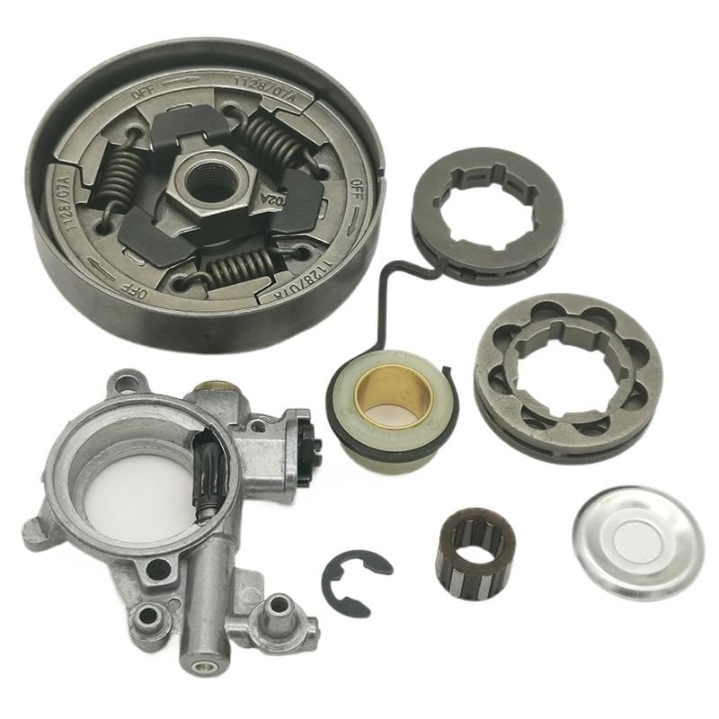 Bęben sprzęgła 3/8" 8T 7T Zestaw obręczy zębatki pasuje do St MS361 MS 361 Pompa oleju Przekładnia ślimakowa Piła łańcuchowa 1128 007 1000, 1128 160 2004 Część