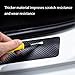 GANXKJDLP 4PCS Car Door Sill Protector for Jaguar XE 2015–2024 X760,Carbon Fiber Leather Door Sill Sticker, Scratch Resistant Exterior Accessories -Easy to Install