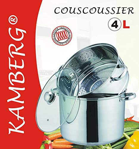 Kartoffeldämpfer Kamberg 0008059 Couscoustopf und Dampfgarer