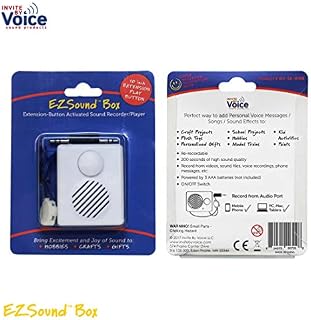 EZSound Box - 10 inch Extension Play Button for Stuffed Animals, Craft Projects