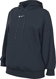 Nike Sportswear Phoenix Fleece Women's Oversized Pullover Hoodie (DQ5860-478, Armory Navy/Sail) Size Small