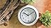 Perfect White Shell Water Resistant Clock, Quiet Non-Ticking Sweep Movement, 6.5