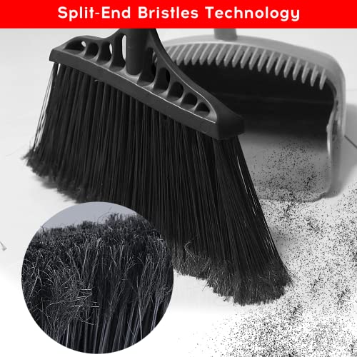image for Tiumso 3-Pack Heavy Duty Broom, Commercial Broom with 55
