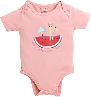 POLKA TOTS Premium Cotton Onesies for Newborn | New Born Baby Clothes | Ultra-Soft & Breathable Infant Summer Outfit | New... Price In India