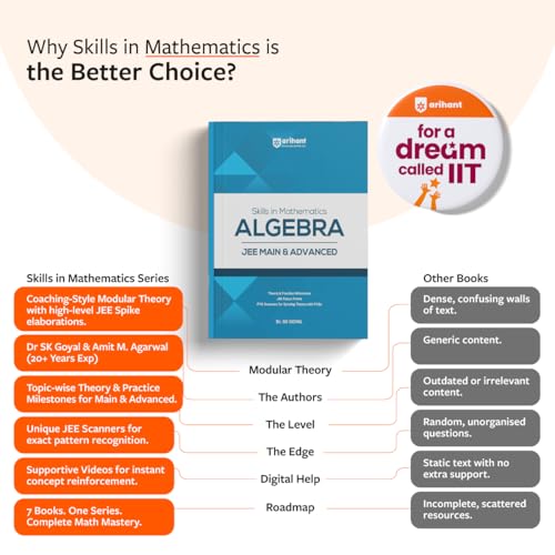 Image of Arihant Skills in Mathematics Combo for JEE Main & Advanced 2026-2027 | Algebra, Calculus, Coordinate Geometry, Trigonometry, Vectors & 3D | Theory, Practice & PYQs | IIT JEE Guide
