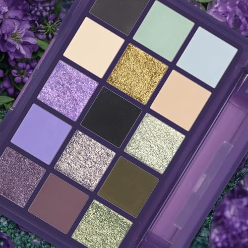 Image of UCANBE 15 Color Eyeshadow Palette - Matte, Shimmer & Metallic Shades, Highly Pigmented, Smooth Blendable Eye Shadow Makeup Pallet Kit for Natural to Bold Looks