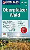 KOMPASS Wanderkarten-Set 186 Oberpfälzer Wald (2 Karten) 1:50.000: inklusive Karte zur offline Verwendung in der KOMPASS-App. Fahrradfahren. - Herausgeber: KOMPASS-Karten GmbH 