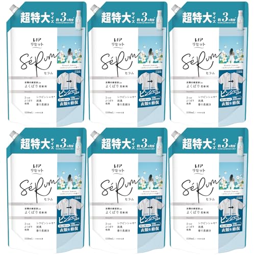 【まとめ買い】 レノア リセットセラム ミネラルジャスミンの香り つめかえ用 超特大サイズ × 6セット