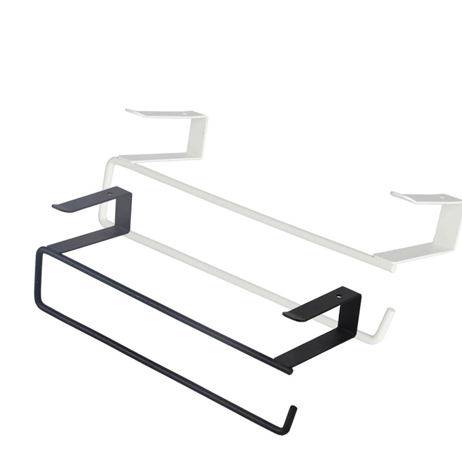 2 Piezas Portarrollos de Papel Portarrollos Toallas Soporte Colgante Organizador de Cocina Hierro Antióxido Instalación Sin Taladro Adecuado para, 3 piezas