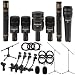 Audix DP7 Drum Microphone Bundle with Stands, Cables, and Carrying Case - 7-Piece Pro Drum Mic Set for Studio and Live Performance - Includes Kick, Snare, and Tom Mics - High-Quality Sound Capture