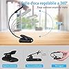 Diboniur Lampada da Lettura, Luce da Lettura con Pinza, 9 LEDs 3 Modalità con Lampada USB Ricaricabile, 360° Flessibile Collo Luce Lettura Clip per Lettura Libri a Letto, Viaggi, Emergenza