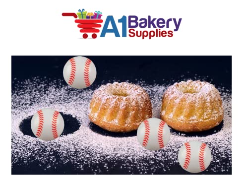 24 Pack Cake Toppers Cup Cake Toppers (Baseball Rings) #TOP5