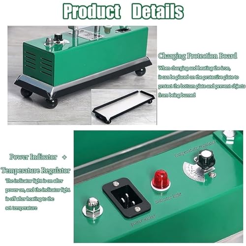 Plancha para mesa de billar profesional con placa de aluminio y control de temperatura 4