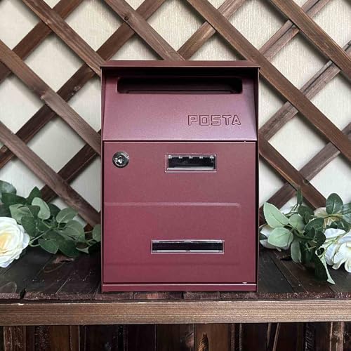 Boîte aux lettres extérieure étanche et résistante à la pluie en métal