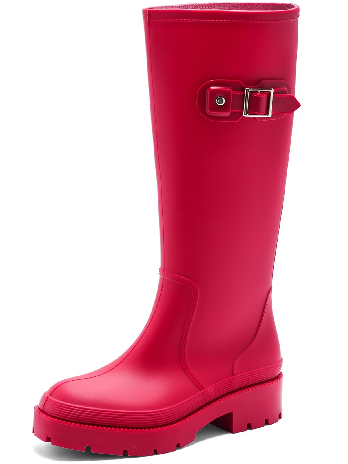 Lvptsh Gummistiefel Damen Hoch Regenstiefel Langschaft Wellington Boots Wasserdichte Gummischuhe Garten Stiefel Anti Rutsch Rain Boots