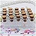 Petite Bouteille En Verre 50pcs 0. 5ml Mini bouteilles en verre délicates bouchons de bouchons de liège souhaitant bouteilles DIY Bouteilles miniatures favoriser de mignons petits bocaux en verre Peti