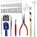 Biluer Conjunto De 16 Piezas Kit De Reparación De Relojes and 360PCS Kits de Herramientas de Relojero ForAjustables De Banda De Enlace Pines Abrebotellas Barra De Resorte Herramienta Set