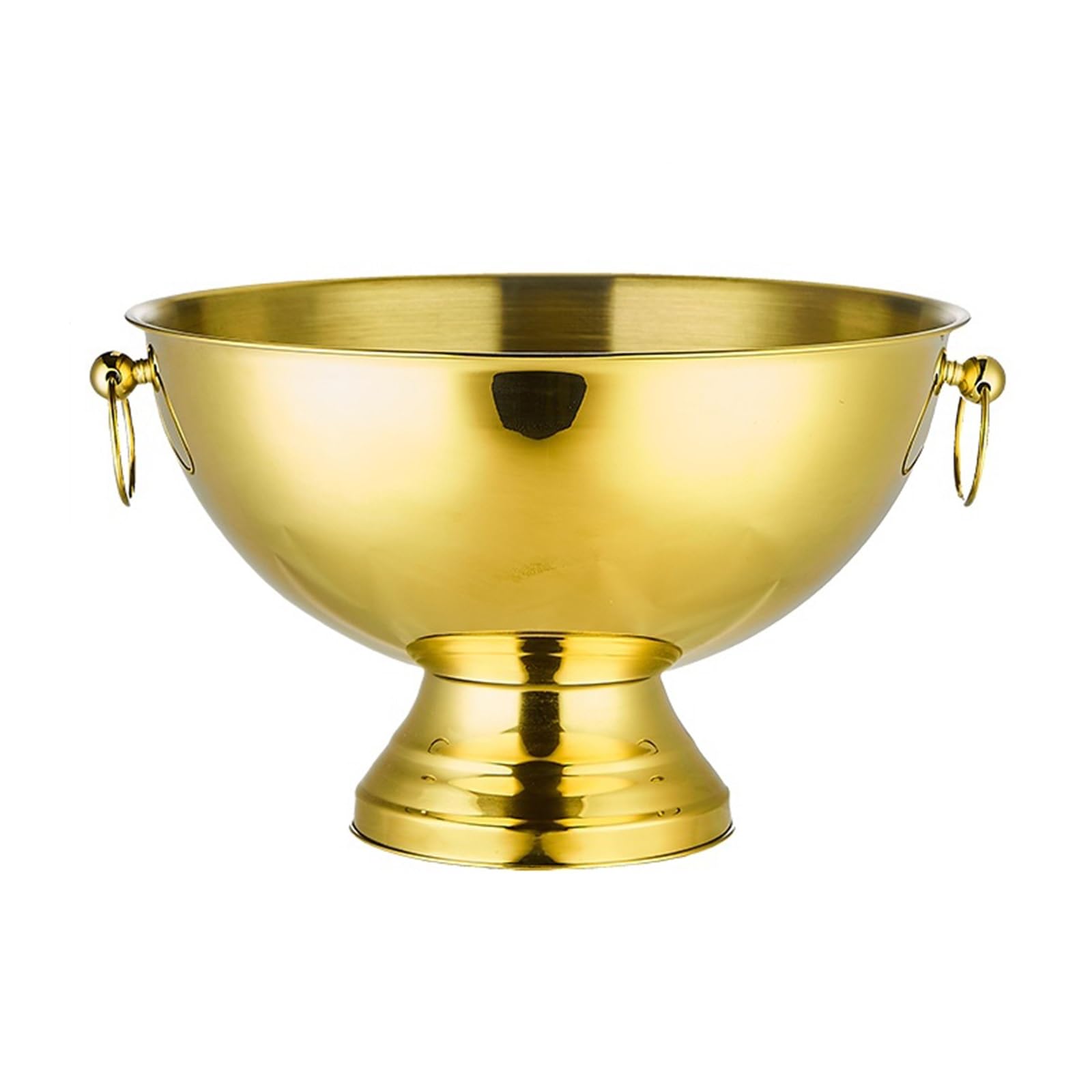 FZL02068LM Ice Bucket Large Stainless Steel Double-eared Ice Bucket For Wine Champagne Beer KTV Clubs Bar Parties Wine Cooler