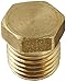 Eaton Weatherhead 3152X4 Brass CA360 Fitting, Hex Head Plug, 1/4