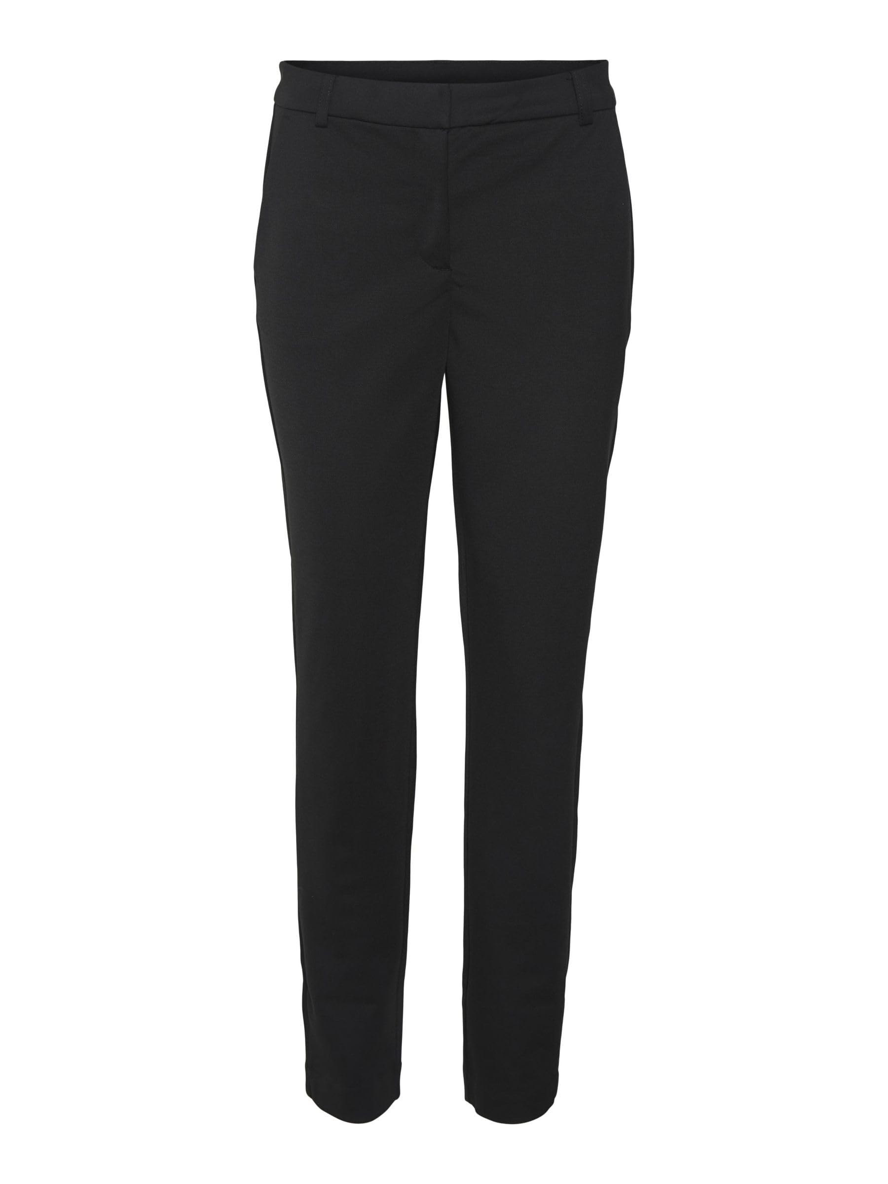 Vero Moda Women's Vmluccalilith Mr Jersey Pant Noos Pants , Black,M / 34L