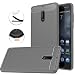 Nokia 6 Case, Dretal [Shock Resistant] Flexible Soft TPU Brushed Anti-fingerprint Full-body Protective Case Cover For Nokia 6 (5.5") (Gray)