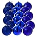 Produktbild Hiskøl Christbaumkugeln blau, glänzend matt glitzernd, Ø 6 cm, 18er Pack