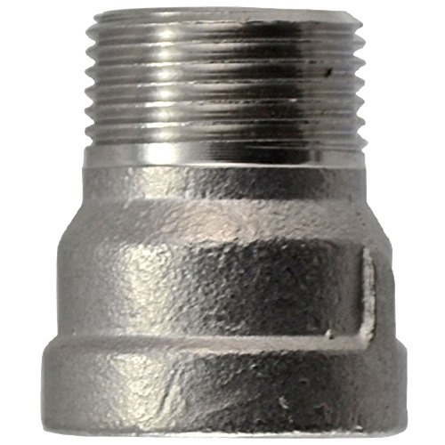 Superwhole 1/2" Female X 1/2" Male Nipple Bush Adapter Bushing Pipe Fittings Npt Ss304 #TOP1
