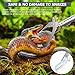 KANCOKIT 52“ Snake Tongs Collapsible Grabber, Professional Reptile Snake Catcher Wide Jaw Handling Tool, Stainless Steel Snake Hook