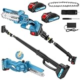 🚀 Moteur sans balais puissant et durable : le moteur sans balais garantit une puissance de coupe supérieure, une durée de vie jusqu'à 5 fois plus longue et une efficacité énergétique optimale. Il permet de couper sans effort des branches jusqu'à 15 centimètres (6 pouces) de diamètre.