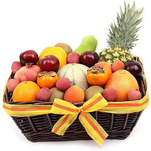 Tropic Fruit Basket - Fruit Gift Baskets and Gift Hampers with Next Day UK delivery with Personal Message attached