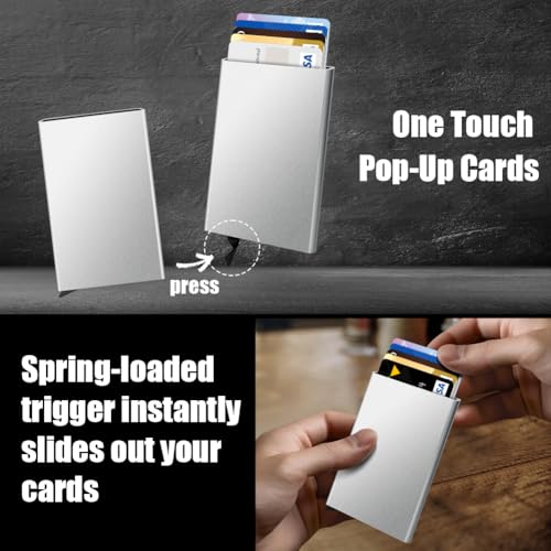 Image of FurArt Slim Minimalist Wallet RFID Credit Card Holder for Men | slim minimalist compact rfid id window thin