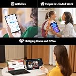Veidoo 12 inch Tablet Android 13, 16GB (8+8 Expand) RAM+256GB ROM / 1TB Expandable, 2K 1200x2000 in-Cell Touch Screen Tablet PC, Octa-Core Processor, 7000 mAh, 2.4G & 5G WiFi