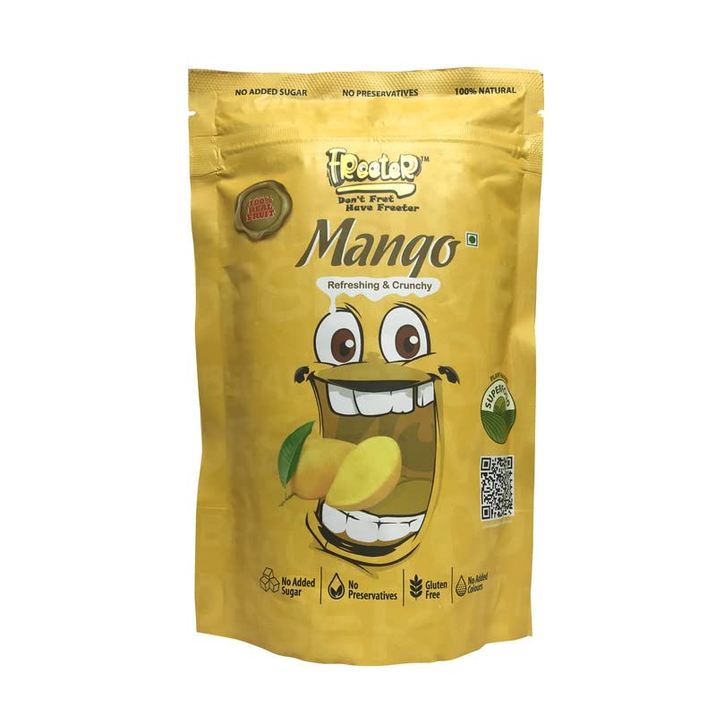 FREETER MUNCHY MANGO |100% Natural Freeze Dried| No Added Sugar| No Preservatives| (20 Gram)