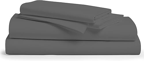 Sábanas Xoox Linen de 1,000 hilos, 100 % de algodón puro, juego de 4 piezas, hilos largos de algodón de una sola capa, mejor tejido de satén de