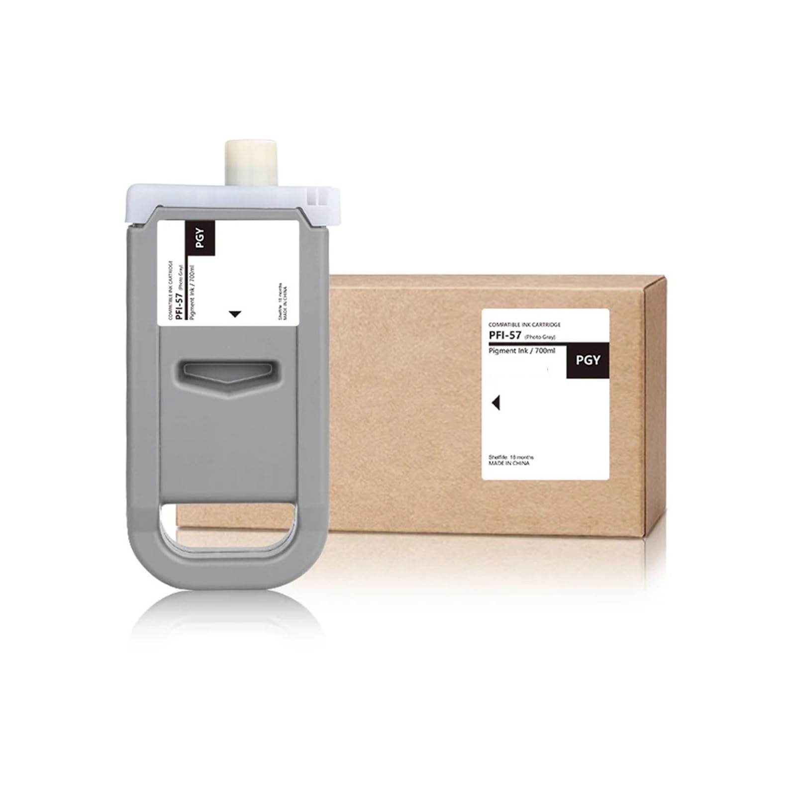 Cartucce d'inchiostro PFI-57 compatibili con Canon ImagePROGRAF PRO-540s | PRO-560s PRO-520 PRO-540 PRO-560, Stampa di grande formato, Consumabili stampante,(Black)